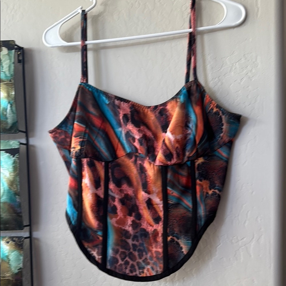 Multicolor Animal Print Camisole